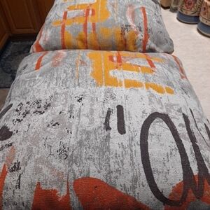 Set Of 2 Abstract Modern Pillows